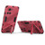 For OnePlus Ace 5G Punk Armor PC + TPU Phone Case with Holder(Light Red)