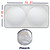 190x90cm Car Double Circle Sun Visor Heat Insulation Sun Protection Sun Block