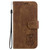 For iPhone XS Max Little Tiger Embossed Leather Phone Case(Brown)