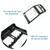 For Mercedes Benz ML320 / GL450 Car Rear Air Conditioner Air Outlet Panel Cover 166 680 7003, Style:Single Hole(Black)