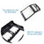 For Mercedes Benz ML320 / GL450 Car Rear Air Conditioner Air Outlet Panel Cover 166 680 7003, Style:Single Hole(Carbon Fiber)