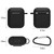 7 PCS Wireless Earphones Shockproof Silicone Protective Case for Apple AirPods 1 / 2(White + Green)