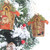Christmas Wooden Creative House Accessories Scene Decoration(Santa Claus)