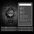 SKMEI 1370 Multifunctional Men Outdoor Sports Noctilucent Waterproof Stainless Steel Digital Wrist Watch (Black White)