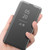 For iPhone 14 Plated Mirror Horizontal Flip Leather Phone Case with Holder (Silver)