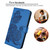 For Motorola Moto G53 Datura Flower Embossed Flip Leather Phone Case(Blue)