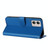 For Motorola Moto G53 Datura Flower Embossed Flip Leather Phone Case(Blue)