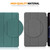For Honor Pad X8 Pro / X9 11.5 ENKAY Tri-fold Custer Texture Leather Smart Tablet Case(Dark Green)