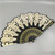 Spain Style Plastic Folding Fan Peacock Lace Fan Ladies Dance Gilding Fan, Size:23x42cm(Black)