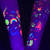 10 PCS Cartoon Fluorescent Glowing Flower Arm Tattoo Sticker(WoyG-020)