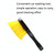 Automobile Tires Multifunctional Short-Handled Cleaning Long-Bristle Brush(Yellow)