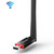 Tenda U6 Portable 300Mbps Wireless USB WiFi Adapter External Receiver Network Card with 6dBi External Antenna(Black)