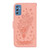 For Samsung Galaxy M52 5G Butterfly Rose Embossed Leather Phone Case(Pink)
