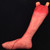 55cm Halloween Horror Props April Fool Day Party Prop Body Parts Decoration Long Bloody Foot