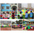 2m Children Outdoor Game Exercise Sport Toys Rainbow Umbrella Parachute Play Fun Toy with 8 Handle Straps for Families / Kindergartens / Amusement Parks