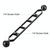 PULUZ 11.0 inch 27.9cm Aluminum Alloy Dual Balls Arm, Ball Diameter: 25mm(Black)