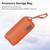 Waterproof PU Leather Laptop Accessory Bag(Black)
