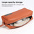 Waterproof PU Leather Laptop Accessory Bag(Black)
