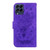 For Samsung Galaxy M33 5G Butterfly Rose Embossed Leather Phone Case(Purple)