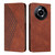 For Realme 11 Pro/11 Pro+ Diamond Splicing Skin Feel Magnetic Leather Phone Case(Brown)