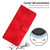 For Realme C55 Dream Triangle Leather Phone Case with Lanyard(Red)