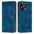For Realme C53 Dream Triangle Leather Phone Case with Lanyard(Blue)