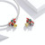 S925 Sterling Silver Golden Bell Beads DIY Bracelet Necklace Accessories
