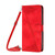 For Realme 11 Dream Triangle Leather Phone Case with Lanyard(Red)