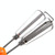 Double Rotation Hand Whisk Egg Beater Stainless Steel Kitchen Blender Random Color Delivery