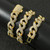20 Inch Gold Micro-Inlaid Zircon Hipster Large Hip-Hop Necklace Chain