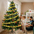 5m 50LEDs LED Christmas Tree Decoration Bronzing Ribbon Lights(Gold-Colorful)