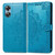 For OPPO  A17 Mandala Flower Embossed Leather Phone Case(Blue) For OPPO  A17 Mandala Flower Embossed Leather Phone Case(Blue)