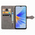 For OPPO  A17 Mandala Flower Embossed Leather Phone Case(Gray)