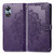 For OPPO  A17 Mandala Flower Embossed Leather Phone Case(Purple)