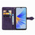 For OPPO  A17 Mandala Flower Embossed Leather Phone Case(Purple)