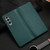 For Samsung Galaxy Z Fold3 5G Carbon Fiber Texture Folding All Inclusive PU Shockproof Leather Case(Green)