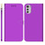 For Motorola Moto E32 Imitated Mirror Surface Leather Phone Case(Purple)