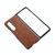 For Samsung Galaxy Z Fold3 5G FaletteTexture PU+TPU+PC Shockproof Phone Case(Brown)