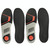 2 Pairs Sports And Casual Insoles TPE Shock Absorption Massage Arch Support Insoles, Size: S