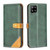 For Samsung Galaxy A42 Color Matching Double Sewing Thread Leather Phone Case(Green)