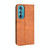 For Motorola Edge 30 Magnetic Buckle Retro Texture Leather Phone Case(Brown)