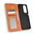 For Motorola Edge 30 Magnetic Buckle Retro Texture Leather Phone Case(Brown)