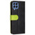 For Samsung Galaxy M33 5G Global Stitching-Color Horizontal Flip Leather Phone Case(Green)