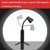 FQ501F LED Tri-Dimming Tripod Desk Lamp(Black)