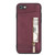 For iPhone SE 2022 / SE 2020 / 8 / 7 Zipper Card Holder Phone Case(Wine Red)