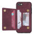 For iPhone SE 2022 / SE 2020 / 8 / 7 Zipper Card Holder Phone Case(Wine Red)