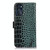 For Motorola Moto G 2022 5G Crocodile Top Layer Cowhide Leather Phone Case(Green)