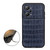 For OPPO K10 Pro 5G Accurate Hole Crocodile Texture Genuine Leather Phone Case(Blue)