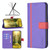 For OPPO A74 4G BF13 Color Matching Cross Texture Leather Phone Case(Purple)