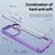 For Samsung Galaxy S21 Ultra 5G TPU + PC Lens Protection Phone Case(Purple)